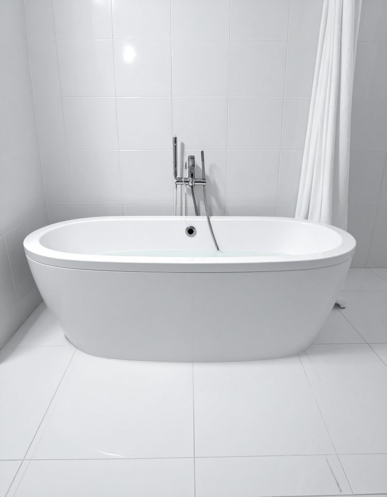 baignoire bouchée