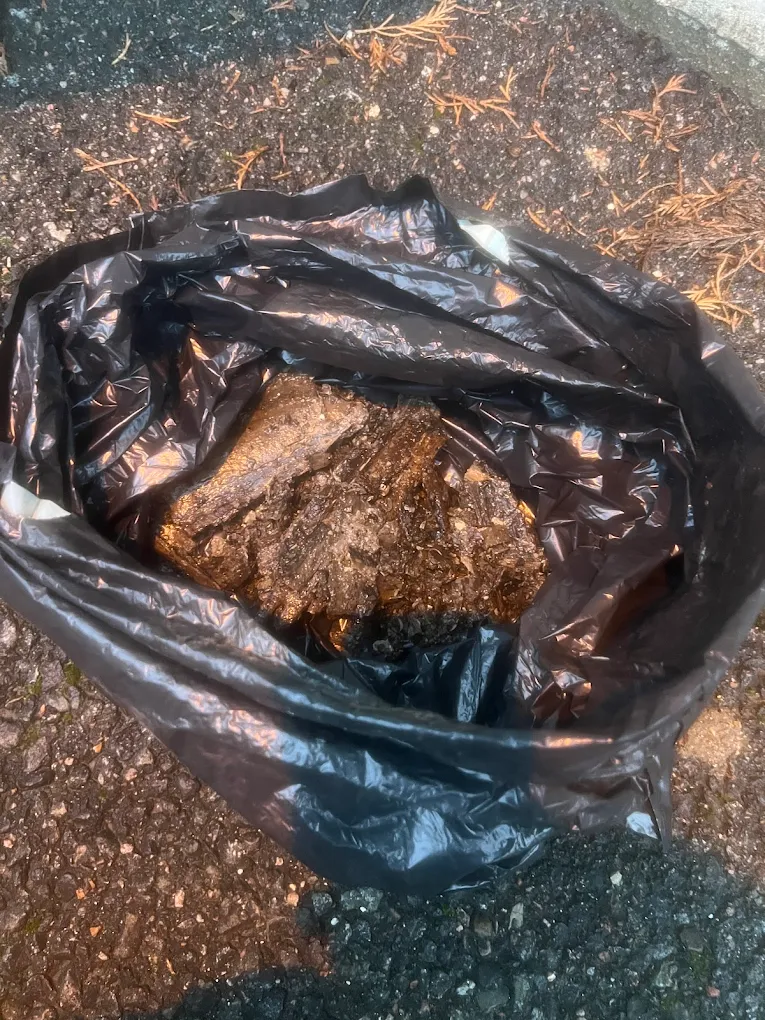 Bouchon de papier et de lingettes sorti d'une canalisation du Val-d'Oise par Plumber Deboucheur