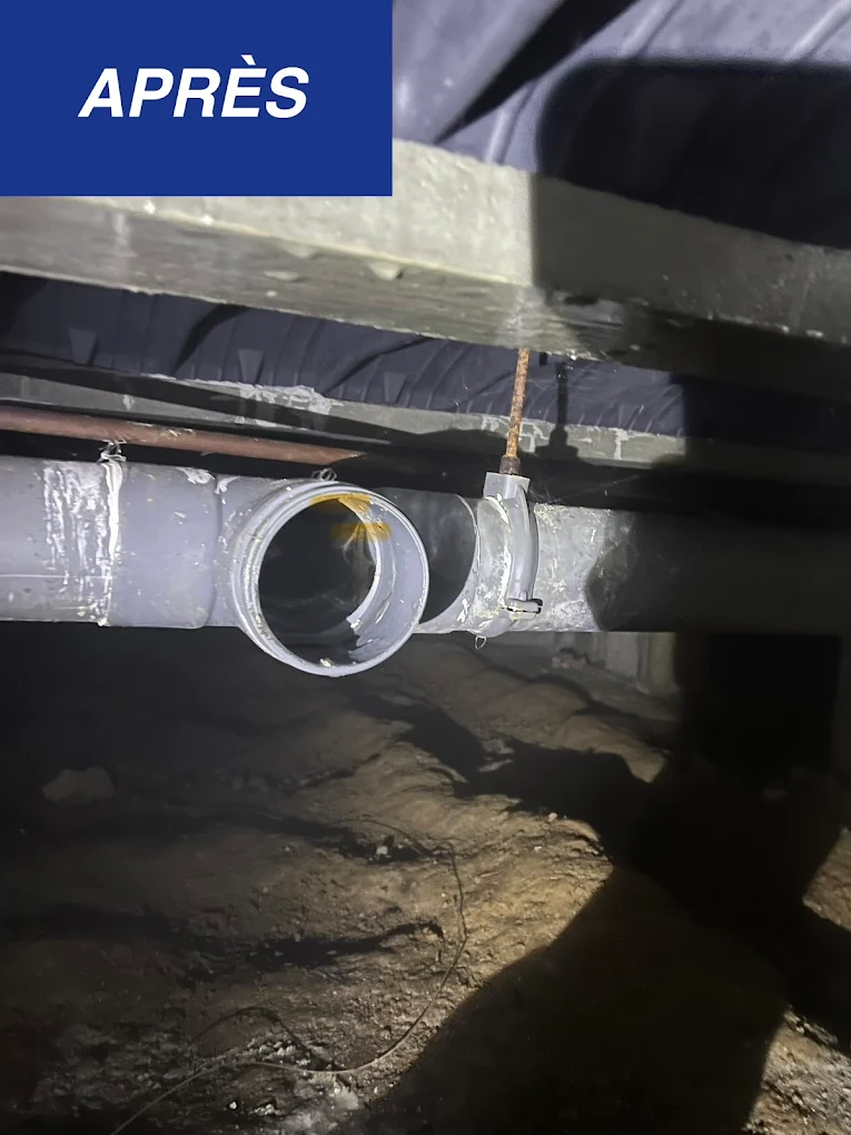 Canalisation enterrée dégagée en tranchée par Plumber Deboucheur