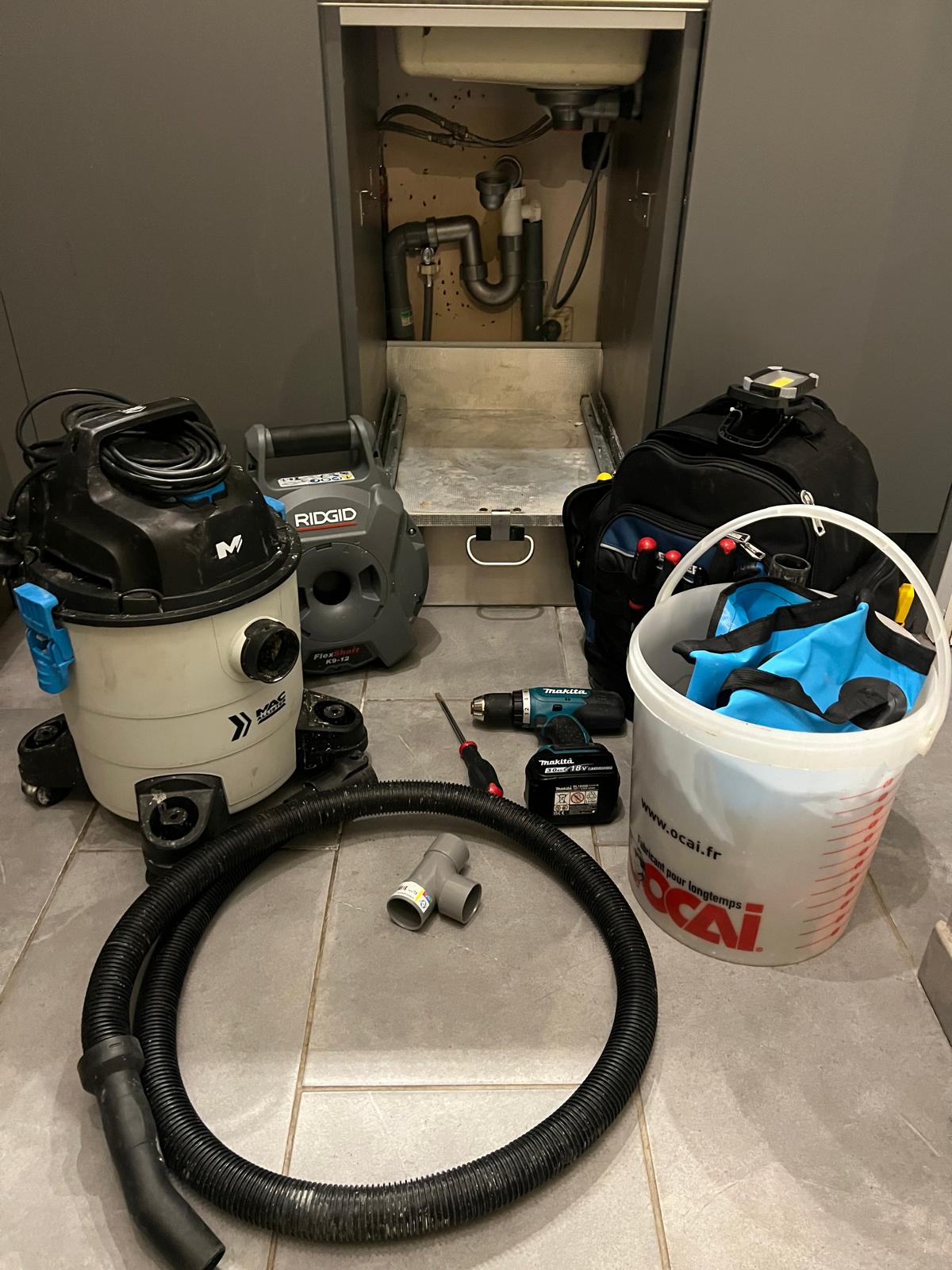 Matériel professionnel Plumber Deboucheur pour le débouchage dans le Val-d'Oise